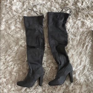 Steve Madden Thigh High Boots in “Gorgeous Grey”